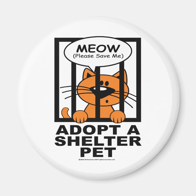 Meow (Save Me) Magnet (Front)