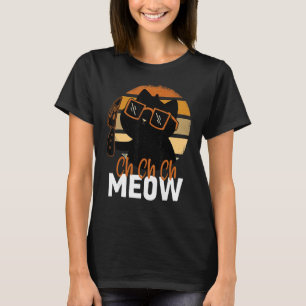 Meow Scary Halloween Cat Horror Knife Cat T-Shirt