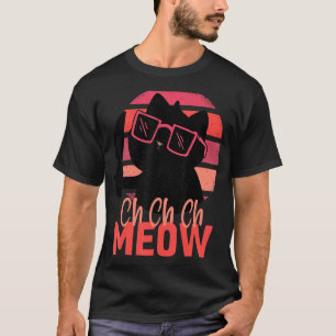 Meow Scary Halloween Cat Horror Slasher Knife T-Shirt