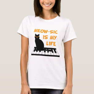 Meow-sic Is My Life T-Shirt