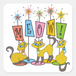 Meow! Square Sticker