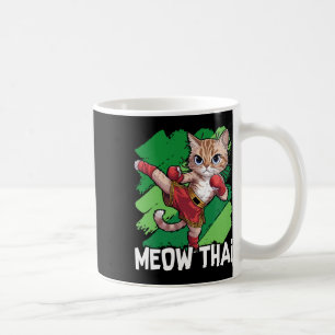 Meow Thai Funny Muay Thai Boxing Cat Martial Arts  Coffee Mug