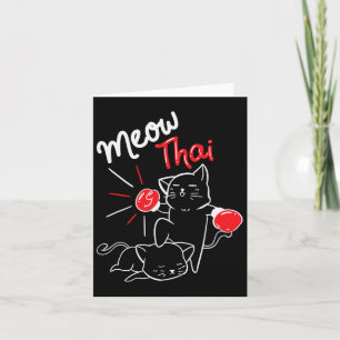 Meow Thai I Muay Thai Boxing I Muay Thai Men Women Card
