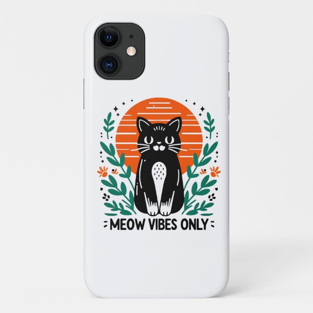 meow vibes only Case-Mate iPhone case (Back)