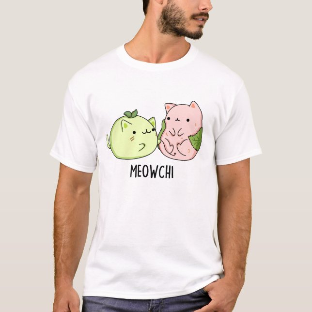 Meowchi Funny Mochi Pun  T-Shirt (Front)