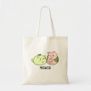 Meowchi Funny Mochi Pun Tote Bag