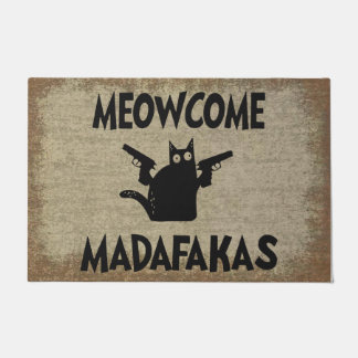 Meowcome Madafakas Doormat | Funny Cat Lover Gifts
