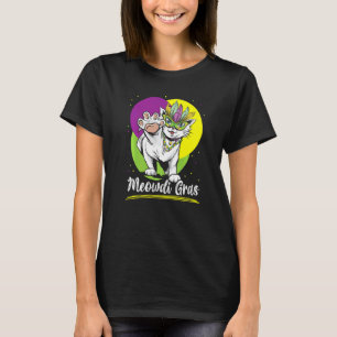 Meowdi Gras Cat  Mardi Gras New Orleans Louisiana  T-Shirt