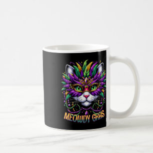 Meowdi Gras Mardi Gras Cat Lover Cats Kitten Kitty Coffee Mug