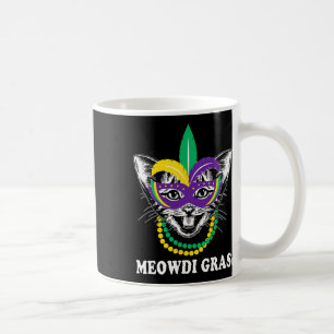 Meowdi Gras Mardi Gras Cat Lover New Orleans Louis Coffee Mug