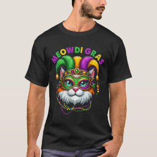 Meowdi Gras Mardi Gras Cat Lover New Orleans Louis T-Shirt