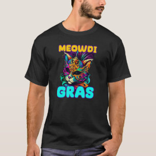 Meowdi Gras Mardi Gras Cat T-Shirt