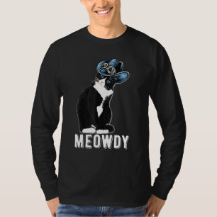 Meowdy Ca Tuxedo Cat Animal T-Shirt