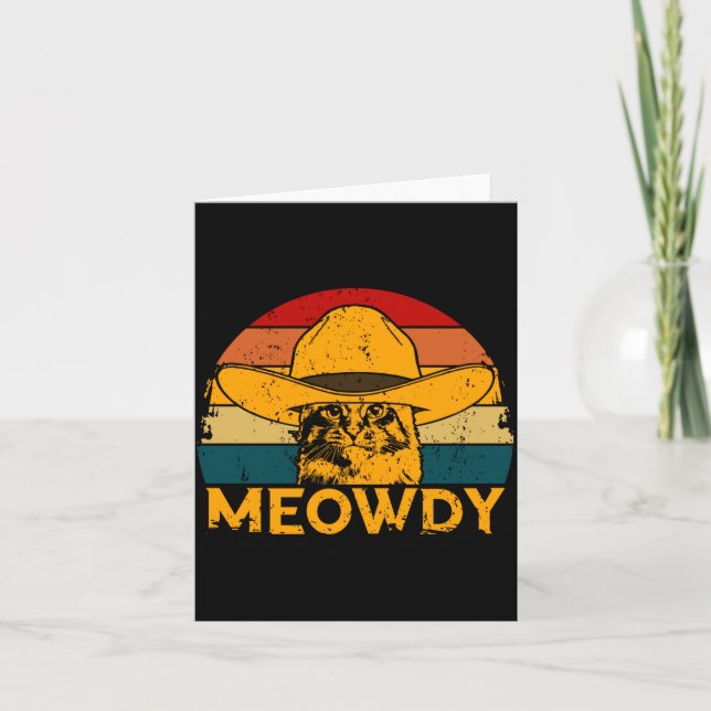 Meowdy Cat  Card (Front)