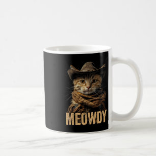 Meowdy Cat Shirt Meowdy Cowboy Cat Country Western Coffee Mug