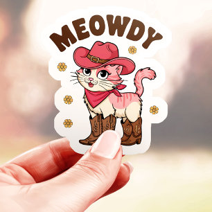 Meowdy Cowgirl Cat Vinyl