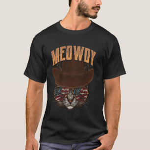 Meowdy Folk Style Western Lifestyle Country Music T-Shirt