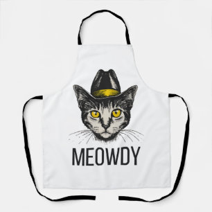 Meowdy Funny Cat Apron