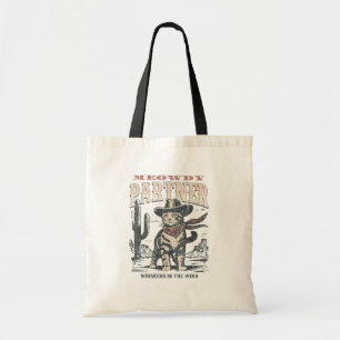 Meowdy Partner Cowboy Cat Tote Bag