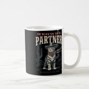 Meowdy Partner Cowboy Cat Vintage Coffee Mug