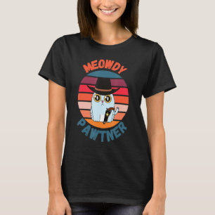 Meowdy Pawtner Texan Cat Meme Cat Mashup T-Shirt