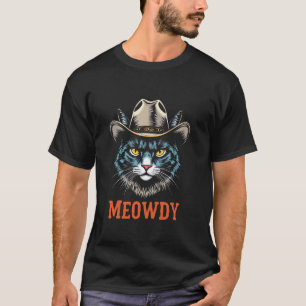 MEOWDY Whimsical Cat T-Shirt