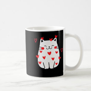 Meowentine Cute Cat Valentines Day Men Women Cat D Coffee Mug