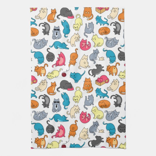 Meowers Tea Towel (Vertical)
