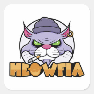 Meowfia Funny Gangster Burmese Cat Sticker