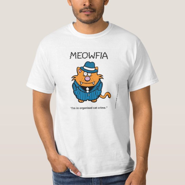 MEOWFIA. Learn to Speak Cat. T-Shirt (Front)