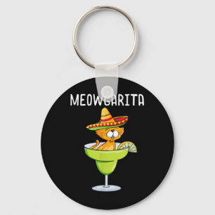 Meowgarita - Cinco De Mayo Margarita Cat Lover  Key Ring