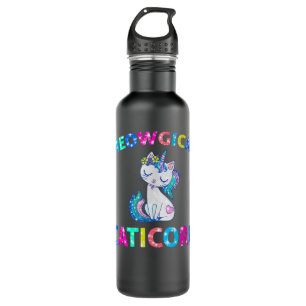 Meowgical Caticorn Unicorn Cat Kittycorn 2157 710 Ml Water Bottle