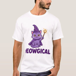 Meowgical Funny Wizard Cat Shirt