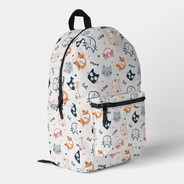 Meowgical Mischief: The Purrfect Companion ✨ Blurb Printed Backpack (Back Corner Left)