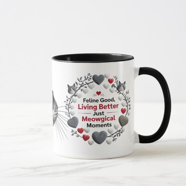 Meowgical Vibes – Living Better Cat Combo Mug (11  (Right)