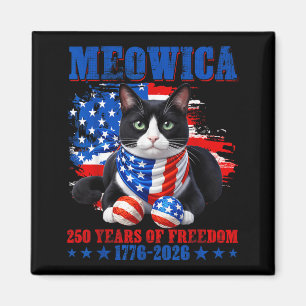 Meowica 250 America Years of dom 1776 2026 Magnet