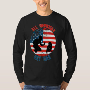 Meowica Cat Fourth Of July Cat Dad Patriotic Cats T-Shirt