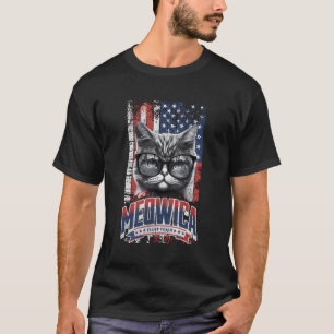 Meowica Fluff Yeah Patriotic Cat 4Th Of July T-Shirt