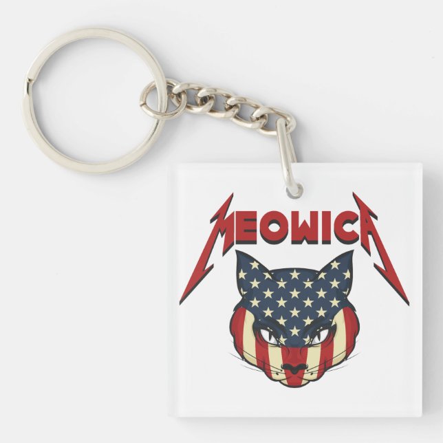 Meowica Key Ring (Front)