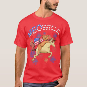 Meowica - Patriotic American Cat T-Shirt