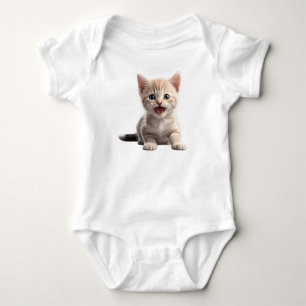 Meowing Cute Kitten Baby Cat Bodysuit