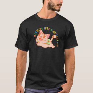 Meowing Into Kindergarten Cat Back To School 2 T-Shirt