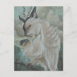 Meowl 2 cat owl postcard