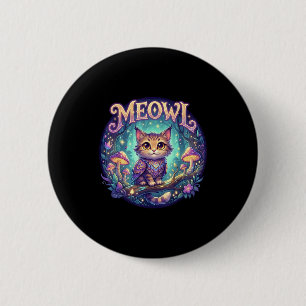 Meowl Cat Owl Meme Brainrot Kids Cursed Silly Gen 6 Cm Round Badge