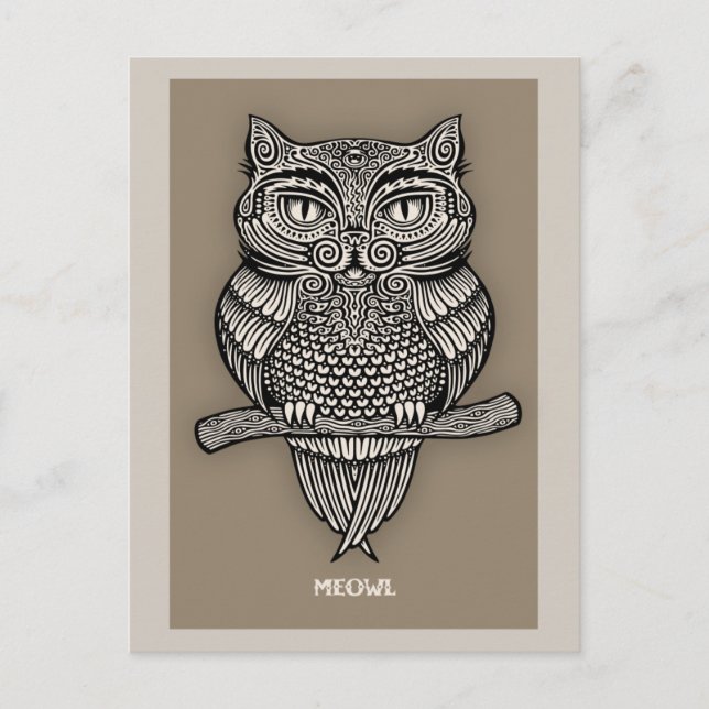 Meowl Postcard (Front)