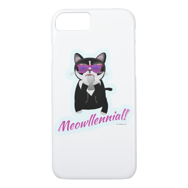 Meowlinneal Funny Cat Generation Design  Case-Mate iPhone Case (Back)