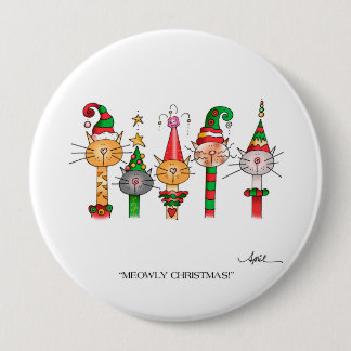 MEOWLY CHRISTMAS! Button
