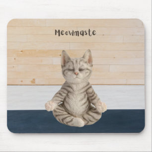 Meowmaste Cat Yoga Mouse Pad