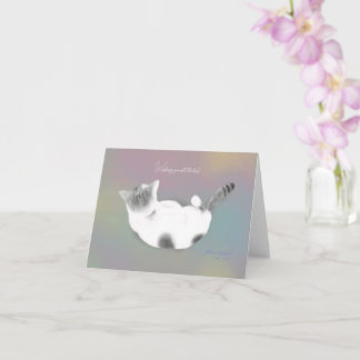 “Meowmories of Love”Folded Greeting Card