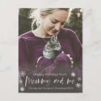 Meowmy And Me Cat Mum Photo Overlay Holiday